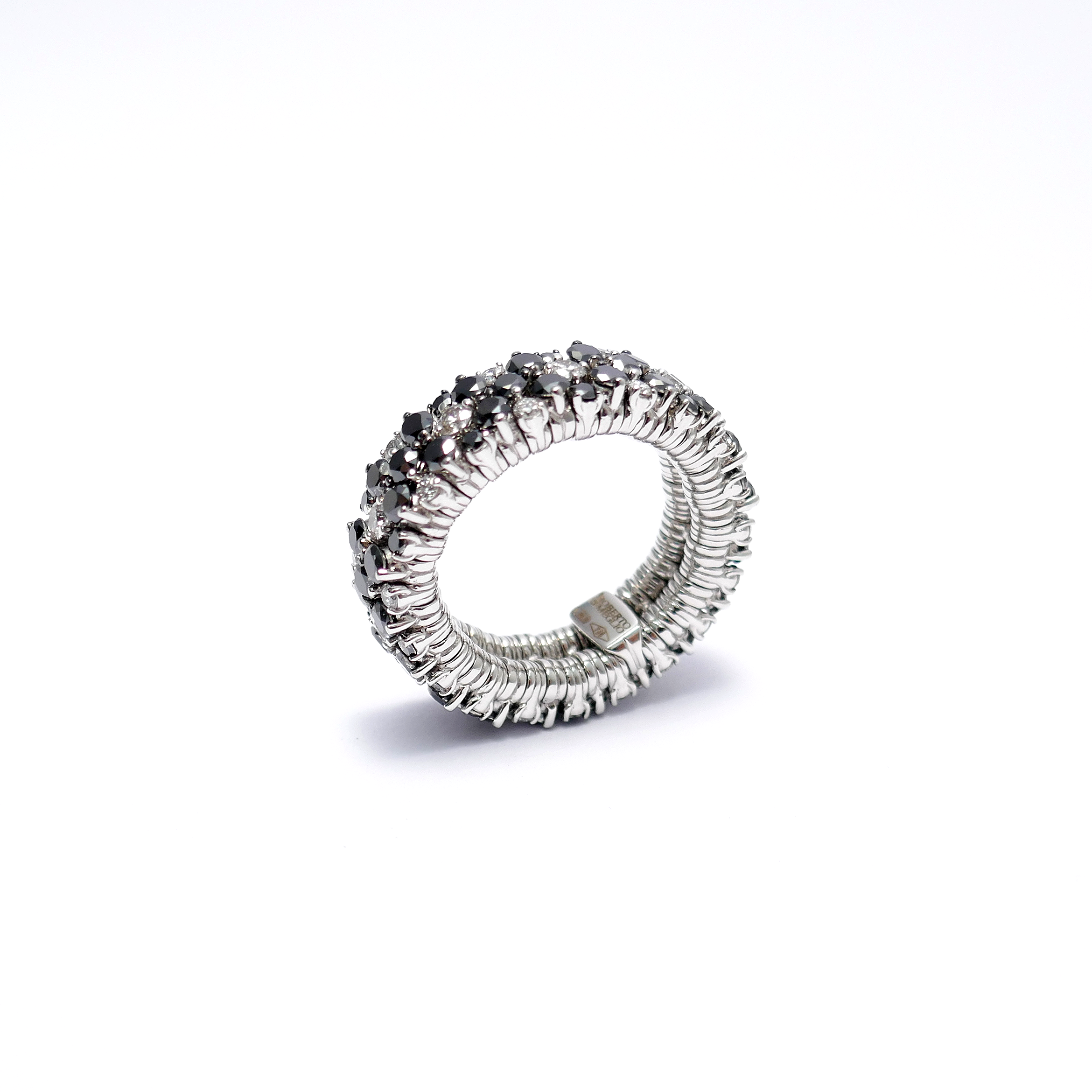CASHMERE stretch ring with diamonds